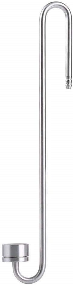Fdit CO2 Atomizer Stainless Steel Long Straight Tunnel Carbon Dioxide Diffuser Atomiser for Aquarium Plants Marine Fish Tanks (250 mm)