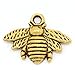 HOUSWEETY 50pcs Metal Bee Charm Pendants, Alloy Bee Charms for Jewelry Making, Honeybee Pendant Charms for DIY Jewelry Making Accessories