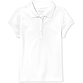 The Children's Place baby-girls And Toddler Short Sleeve Ruffle Pique Polo