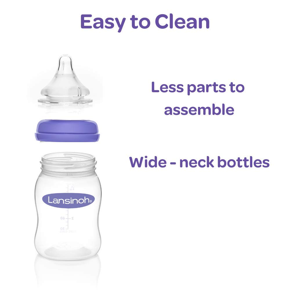 Lansinoh Breastfeeding Bottles with NaturalWave Nipple, 8 Ounces, Pack of 3, eBay