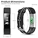 Fitness Tracker, LYOU X5 Plus Fitness Watch Heart Rate Monitor Activity Tracker, Waterproof Bluetooth Wireless Smart Bracelet Pedometer for Android and IOS Phones (Black)