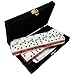 Marion Domino Double 6 Red & White Two Tone Jumbo Tournament Professional Size with Spinners in Elegant Black Velvet Case.