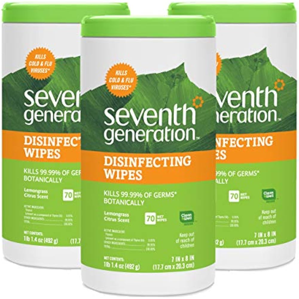 Disinfectant Wipes Seventh Generation Disinfecting MultiSurface Wipes, 70count eBay