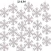BANBERRY DESIGNS Pink Snowflakes - Set of 24 Snowflake Ornaments – Approx. 5 Inch Frosted Look Pink Fuzzy Snowflakes - Winter Baby Shower Essentials