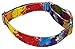Country Brook Petz - Paint Splatter Martingale Dog Collar - Groovy Collection with 11 Far Out Designs (Large, 1 Inch Wide)