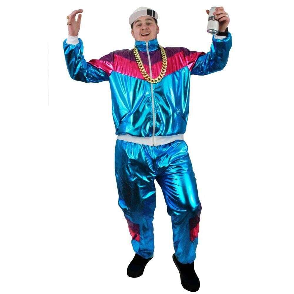 I Love Fancy Dress ILFD4528XXL Men's 80's Shell Suit (XXLarge)