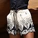 Kshion Women Summer Lace Embroidery Bohemian Casual Shorts Pants