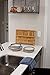 Collapsible Bamboo Drying Dish Rack - 2 Tier Level Folding Dish Rack for Counter Top - Quick Dry - Wooden Wood Dish Drainer - Kitchen Drying Utensils & Dishes - Plates Bowls - Easy Clean - Foldable