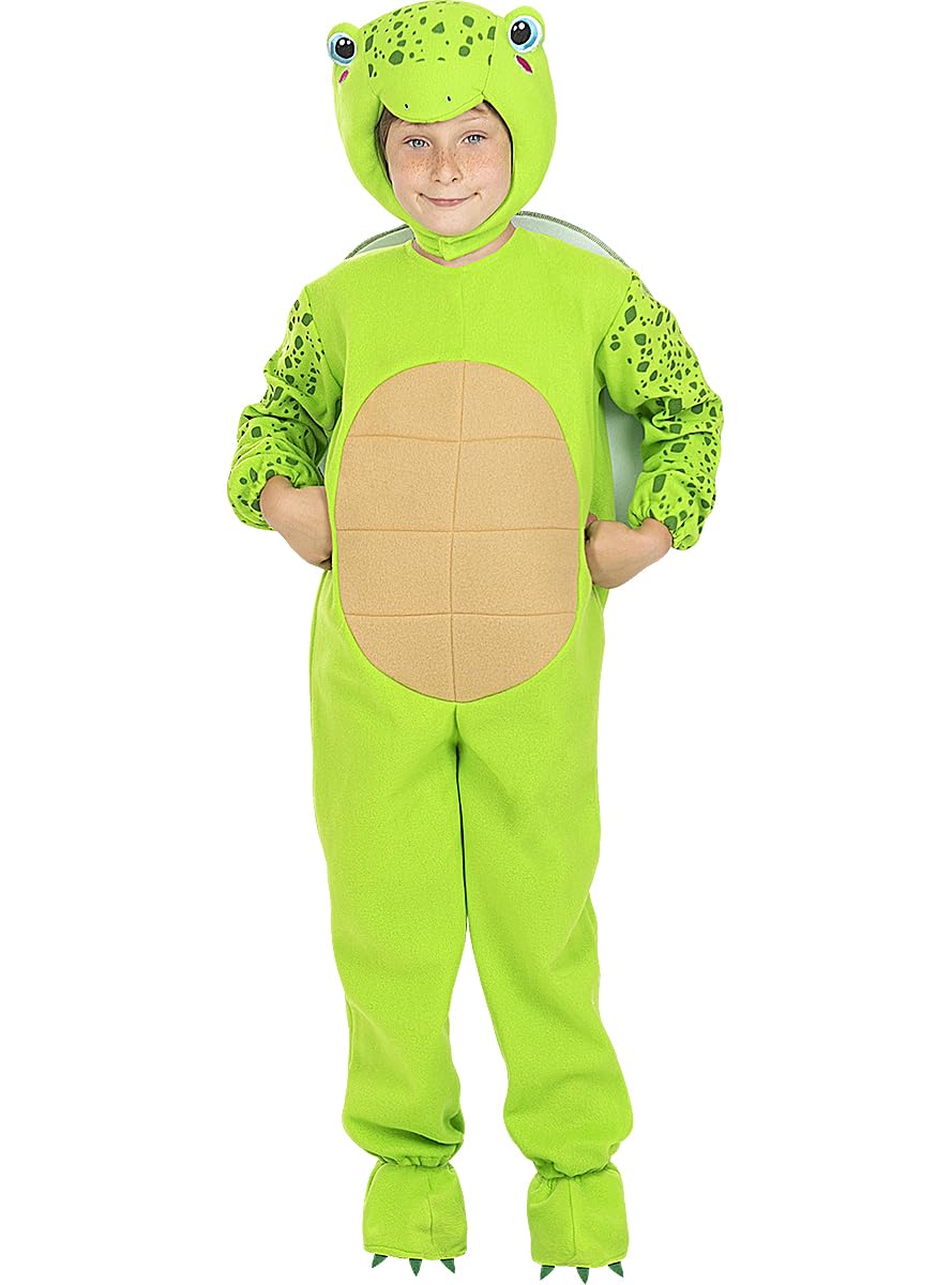 Funidelia | Turtle Costume for boys & girls Animals - Costumes for kids, accessory fancy dress & props for Halloween, carnival & parties - Size 10-12 years - Green