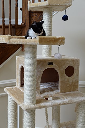 Armarkat A7202 72-Inch Cat Tree, Beige