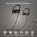 Bluetooth Earbuds By Zivigo, Bluetooth Headphones - Sweat-proof, IPX7 Waterproof Headphones with Noise Cancellation Technology, Microphone & Voice prompts,(Black)