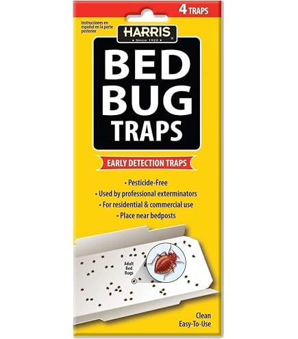P. F. Harris Mfg. Bed Bug Traps w/Irresistible Lures (2-Pack of 4) 8 Traps : Everything Else