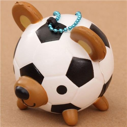 Lindo colgante Squishy para móvil balón fútbol osito kawaii ...