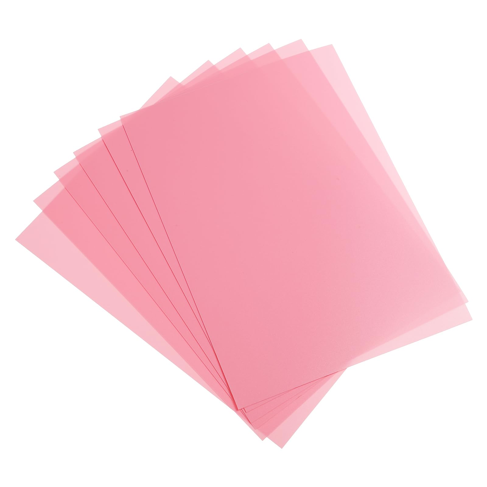 PATIKIL 20 Mil Clear PVC Binding Covers, 20 Pcs Front View Protector Un-Punched A4 Letter Size for Presentation, Report, Paper, Business Office Supply Document, Pink