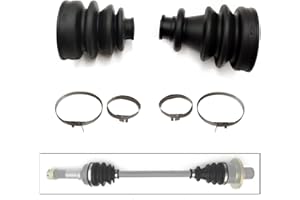 QYMOTO Hisun Rear Axle CV Boots,Rubber Dust Boots Compatible with Hisun 500 700,Axis 500 700,Coleman UT500 700,Cub Cadet Challenger 500 Parts(1 Pair)