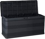 Olsen Smith Toomax 280L Garden Storage Box Bench Shed Chest Black Indoor Outdoor view 2