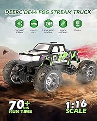 DEERC DE44 Remote Control Monster Truck with Fog