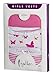 Feathers Girls Pink Butterfly print Tagless Cami Super Soft Undershirts (3/pack)