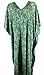 Up2date Fashion's Womens Satin Caftan in Deep Seagrass Print, Style Caf-90C4OneSizeDeepSeagrass
