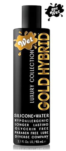 Wet Gold Hybrid Silicone and Water-Based Lubricant | Long-Lasting  Performance, Premium Formula | Made Without Glycerin and Parabens | Lube  for Men, Women & Couples, 3.1 fl oz in Kenya | Whizz Lubricants