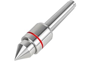 Eumtenr Heavy Duty 60° MT2 Live Center, 2MT Morse Taper Precision Rotary Live Revolving Milling Center Taper Metal Work Lathe Tool for High Speed Turning, Lathe Medium Duty CNC Work