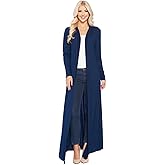 Isaac Liev Maxi Cardigan Duster Sweater – Women's Extra Long Open Front Full Length Lightweight Cardigans Dusters Sweaters