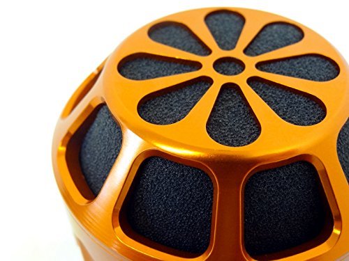King Motor CNC Orange Aluminum Air Filter Kit Fits HPI, KIng Motor and Rovan Baja Buggies and Trucks, and most 23cc to 30.5cc 1/5 scale vehicle engines - Thumbnail 6