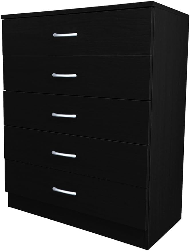 WarmieHomy Chest of Drawers, Wooden 5 Drawers Storage Chests