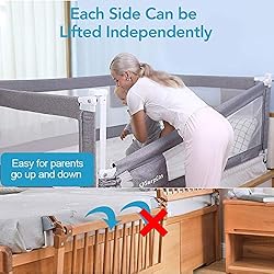 SURPCOS Bed Rails for Toddlers -New Upgraded Extra