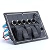 Amarine-made-5-Gang-Aluminium-LED-Rocker-CIG-Socket-Circuit-Breaker-Waterproof-Marineboatrv-Switch-Panel Amarine-made-5-Gang-Aluminium-LED-Rocker-CIG-Socket-Circuit-Breaker-Waterproof-Marineboatrv-Switch-Panel