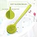 Arswin Silicone Back Scrubber, Long Handle Soft Bristles Bath Brush with Massage Beads, Body Shower Washing Brush Wet or Dry Cleaning Spa Brushing for Men and Women, 14.8 x 3.3 inches