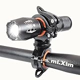 Bike Headlight Flashlight LED Handheld High Lumens Tactical Waterproof Powerful Flashlights with Mount Holder Ultra Bright Portable Zoomable Cycling Bicycle Headlamp for Kids Outdoor Emergency