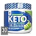 Exogenous Ketones Supplement with Beta Hydroxybutyrate BHB Salts for The Ketogenic Diet – Keto Powder Drink to Help Reach Ketosis, Burn Fat, Reduce Stress, and Boost Energy (Sour Apple, 30 Servings)