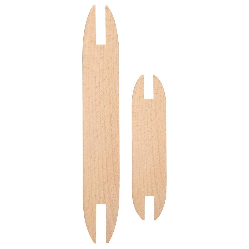 HEEPDD Weaving Shuttle, 2Pcs Beech Wood Weaving Shuttle for DIY Loom Weaving Tools Lightweight and Durable for Sweater Scarf Tapestry Looming Lovers