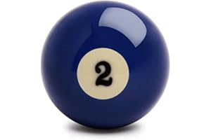 Superbilliards Billiard Pool Table Standard Replacement Ball 2 ¼” - 57.2 mm (#2)