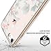 MOSNOVO White Floral Flower Petal Pattern Designed for iPhone SE 2020 Case/Designed for iPhone 8 Case/Designed for iPhone 7 Case - Clear