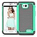 LG Stylo 2 Case,LG Stylo 2 Plus Case,LG Stylus 2 / Stylo 2 V Case with Card Holder,Atump Built-in [HD Screen Protector] Dual Layer Protective Cover Cases for LG LS775 MT (Glitter Case)