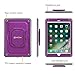 Fintie Case for iPad 6th / 5th Generation (2018/2017), iPad Air 2 / Air 1 (9.7 Inch) - [Tuatara Magic Ring] 360 Degree Rotating Grip Stand Shockproof Rugged Cover with Screen Protector, Purple