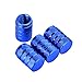 eBoot Tire Stem Valve Caps Aluminium Car Dustproof Caps Tire Wheel Stem Air Valve Caps, 8 Pieces (Blue)