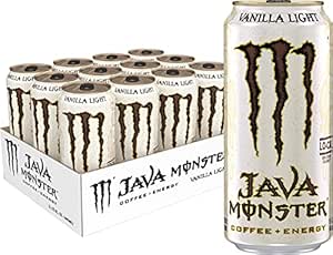 Amazon.com: Monster Energy Java Monster Vanilla Light, Coffee + Energy ...