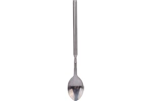 NOENNULL Telescopic Spoon, Stainless Steel Telescopic Rod Spoon, Extendable Teaspoon, Stretchy Stirring, Multifunctional Dinn