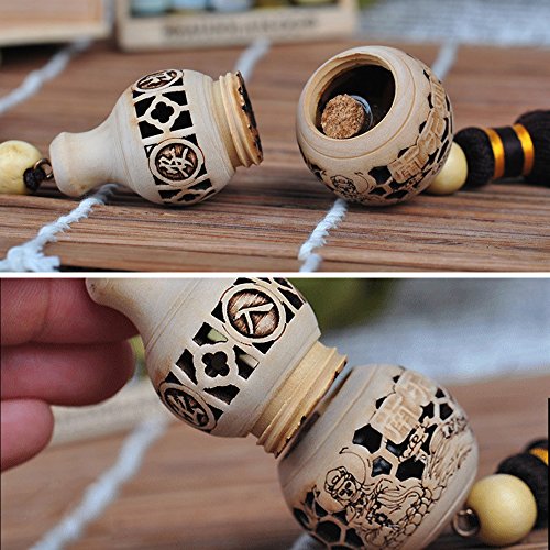 COGEEK Car Ornament Gourd Air Freshener For Essential Oils Car Perfume Bottle - Thumbnail 4