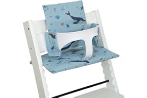 HALAA VAUVA Baby Cushion Set Soft Highchair Cushion Compatible with Stokke Tripp Trapp Chair, Comfort High Chair Cushion for 