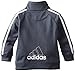 adidas Toddler Boys' Iconic Tricot Jacket and Pant Set, Grey, 4T