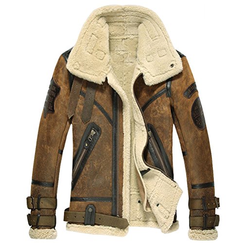 Sheepskin Shearling Bomber Jacket 