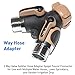 EasyGoProducts 2 Way Valve Splitter Hose Adapter Spigot Faucet Connector for Use with Multiple Water Hoses, Lawn Sprinklers, and Garden Irrigation Drip