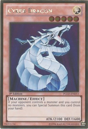 Yu-Gi-Oh! - Cyber Dragon (PGLD-EN053) - Premium Gold - 1st Edition - Gold Rare