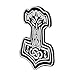 M-Tac Mjolnir Viking 3D PVC Morale Patches Military Tactical Army Morale (White)