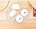 Upintek Steaming Rack, Stainless Steel Steamer Rack Stand Wire Steaming Rack and Egg Steamer Rack for Pressure Cooker Kitchen Cooking Steaming Holder(3Pack)