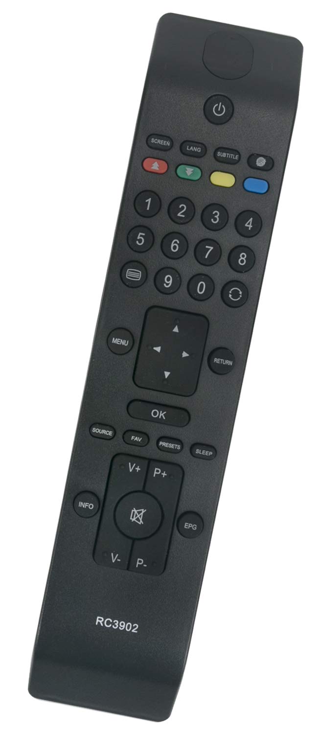 ALLIMITY RC3902 Remote Control Replace for Telefunken TV T40R906DVB-T TE19880B17 TE22180B24FC10ELED TE22910 TE32931N17-HLED-SLIM TE42882B16FH TF3236HX900LU